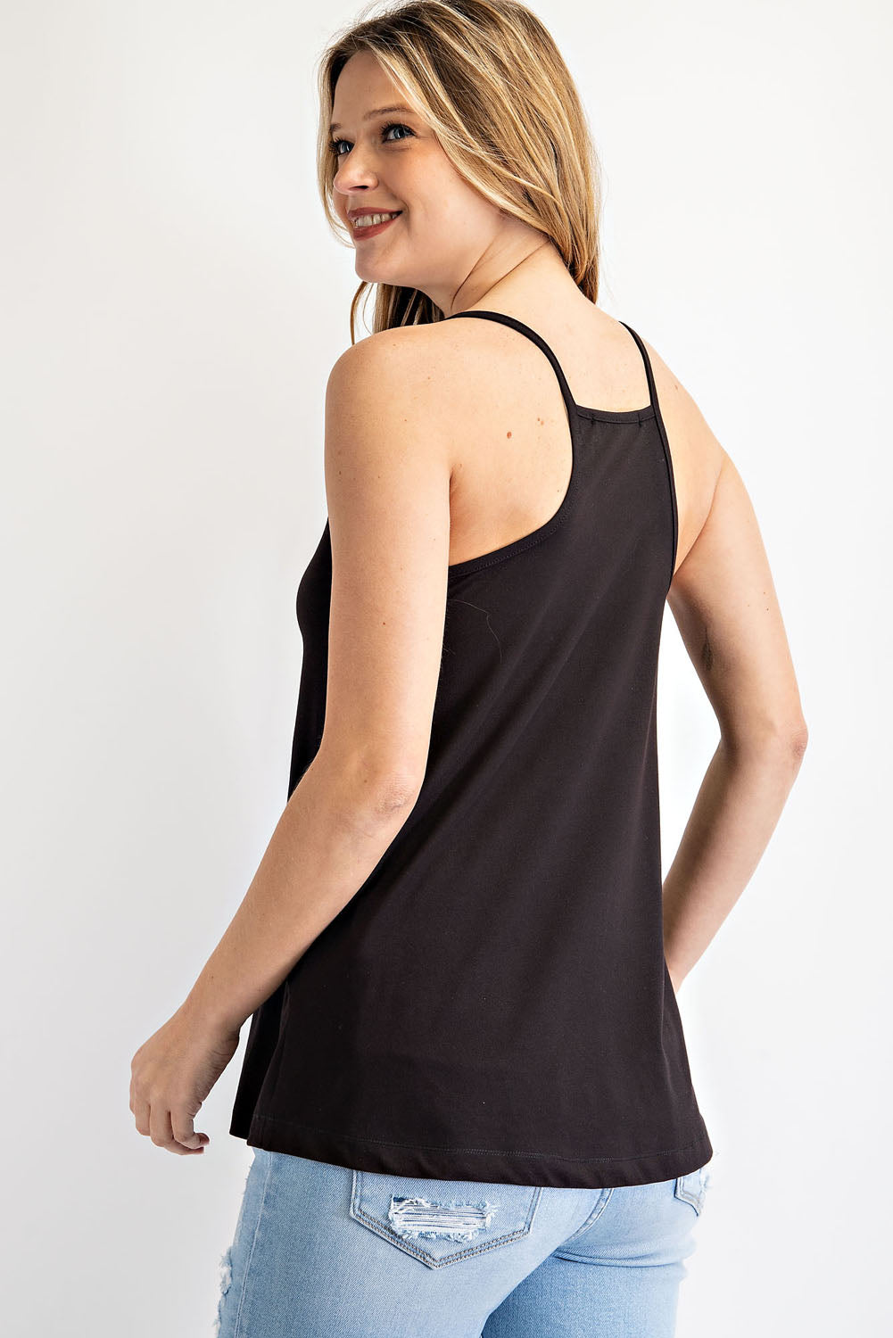 Vinyasa Flowy Butter Soft Cami in Black