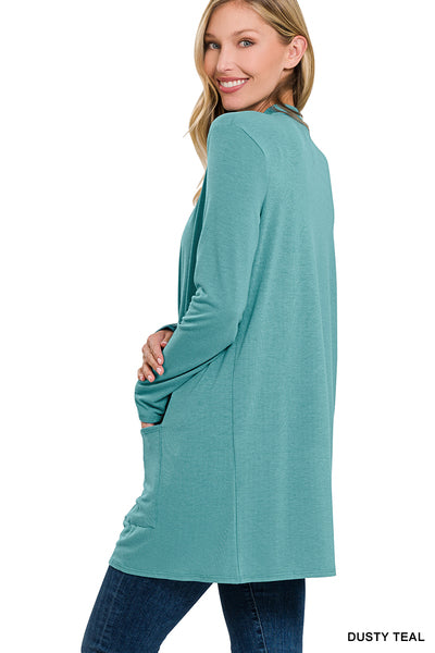 Basic Bae Slouchy Pocket Cardigan in 7 Colors