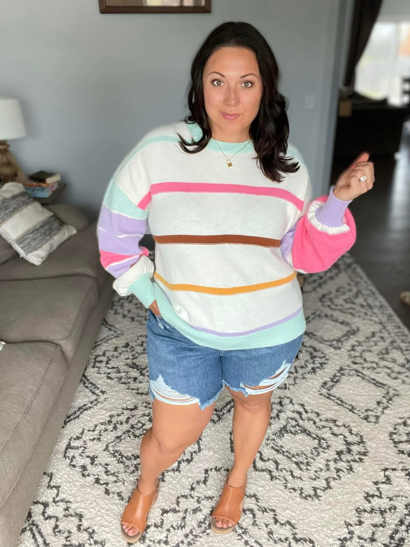 Flawless Features Striped Sweater
