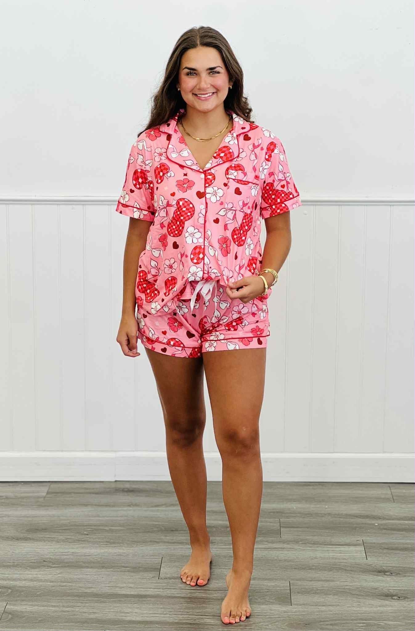 PREORDER: Short Sleeve Shorts Pajama Sets in 6 Everyday or Christmas Styles