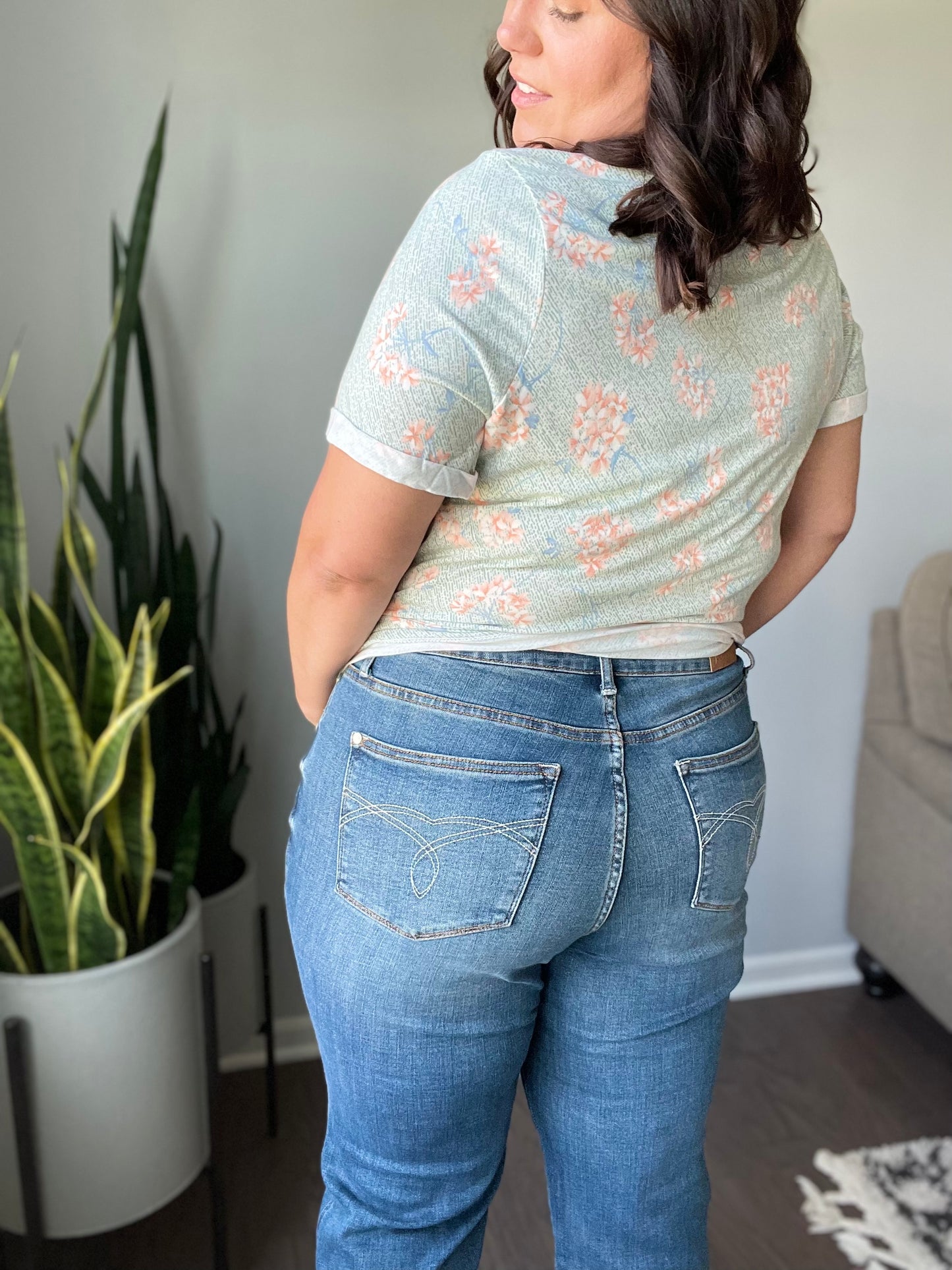Hayes High Rise Wide Leg Crop Jeans