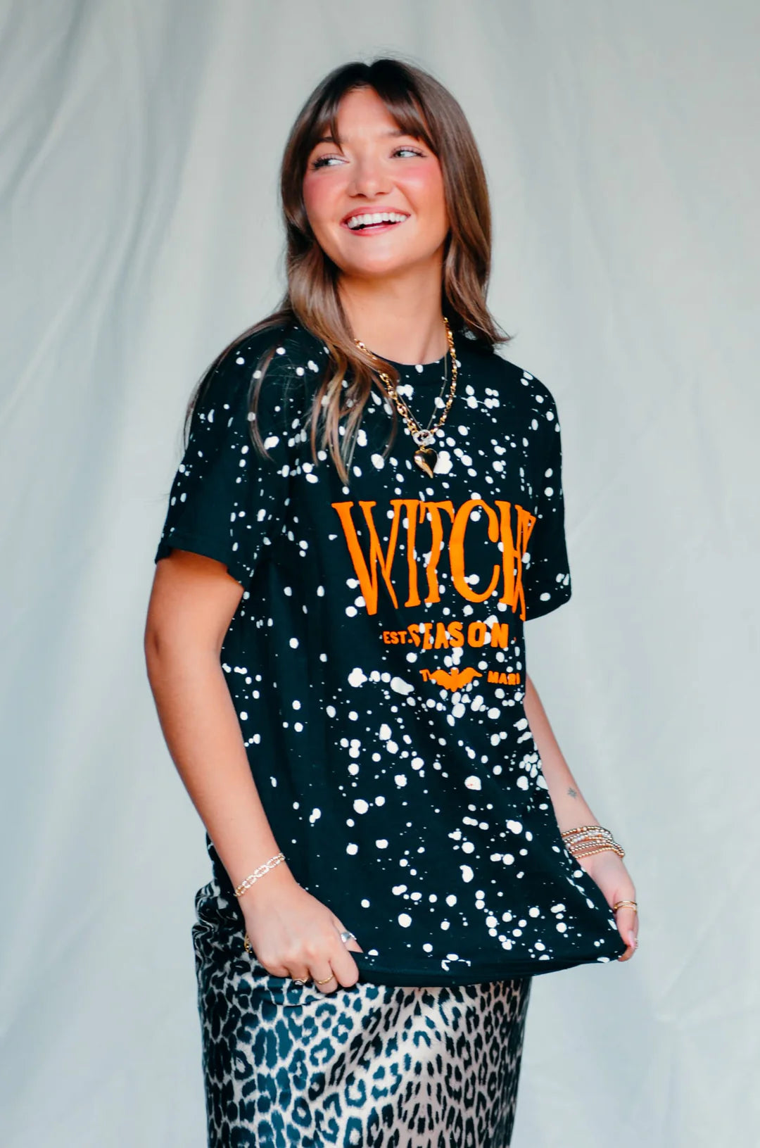 PREORDER: WITCHY SEASON SPOTTED BLACK TEE