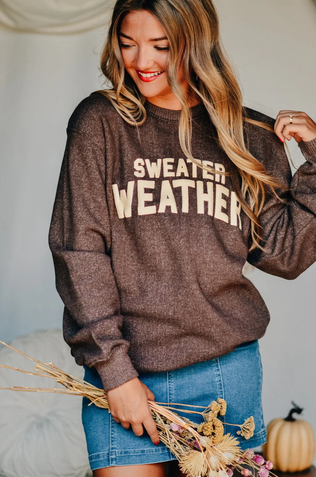 PREORDER: Sweater Weather Puff Knit Sweater