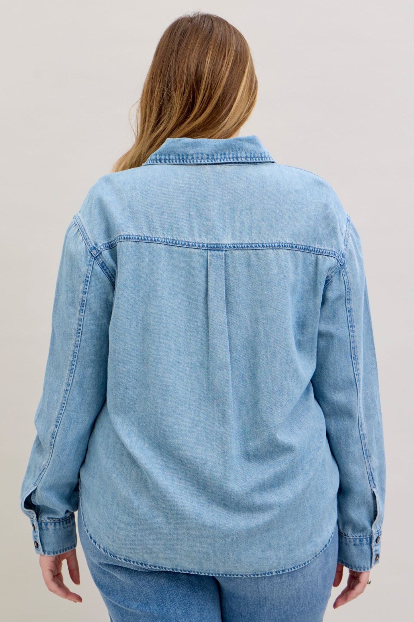 Judy Blue Essential Denim Button Down Shirt