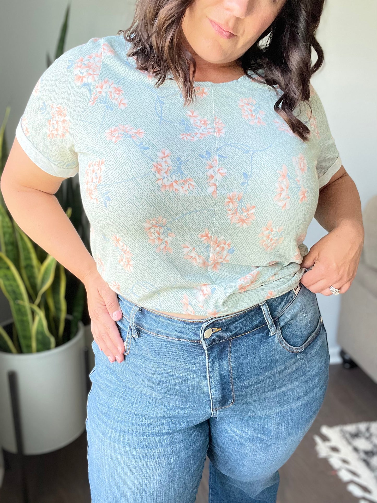 Hayes High Rise Wide Leg Crop Jeans