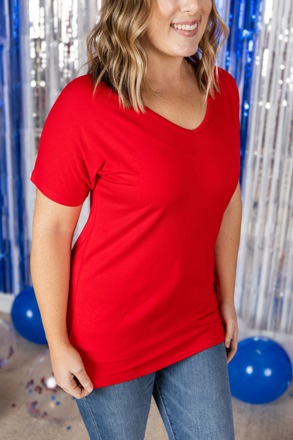 IN STOCK Chloe Cozy Tee - Red