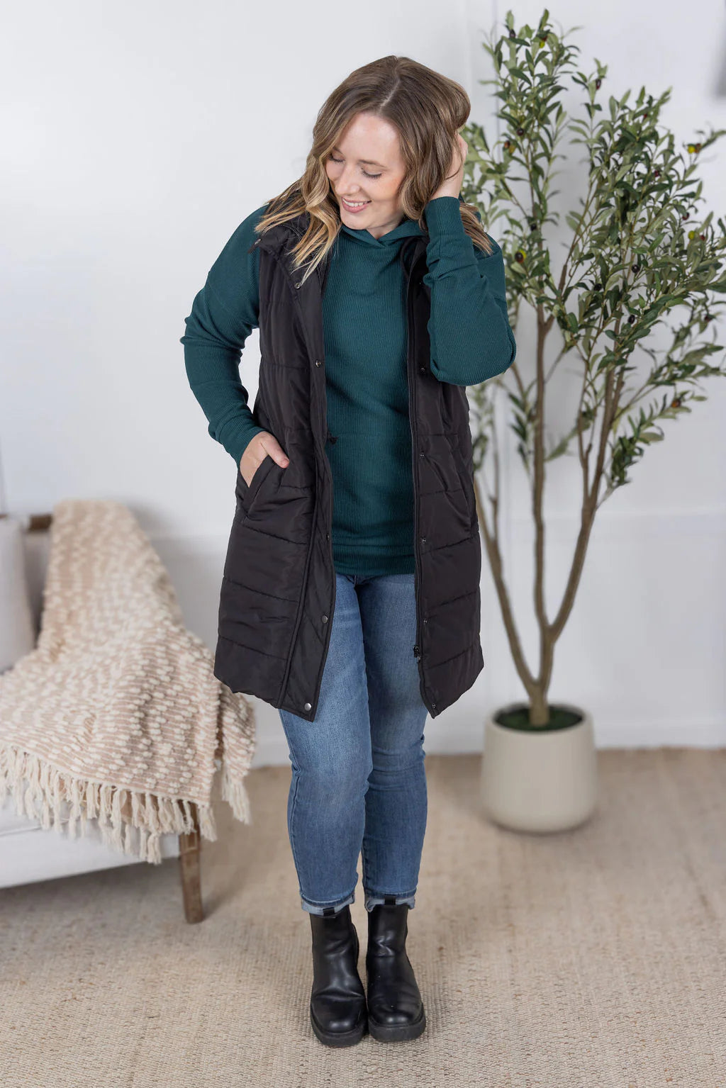 Michelle Mae Harlow Long Vests in Multiple Colors