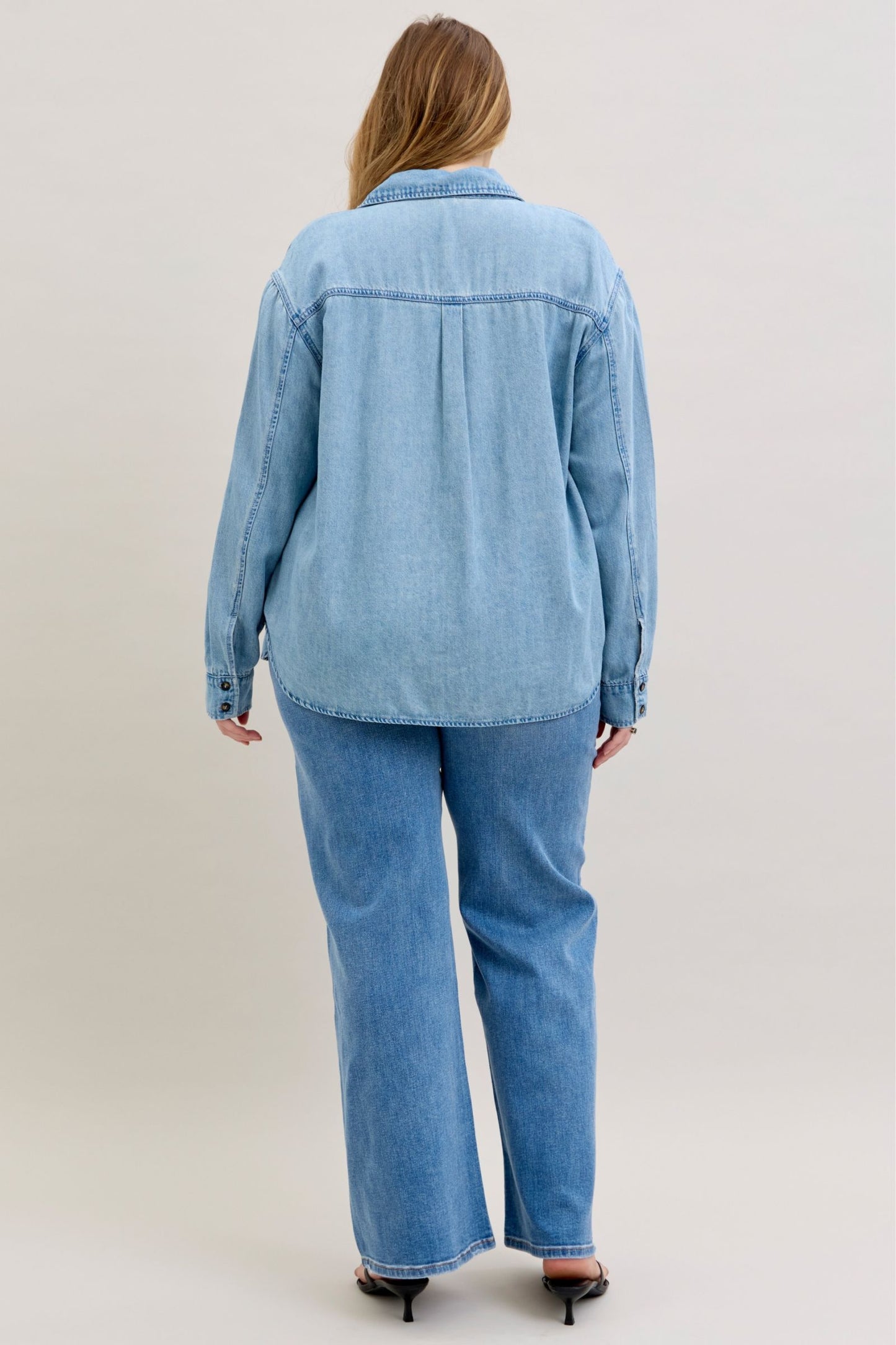 Judy Blue Essential Denim Button Down Shirt