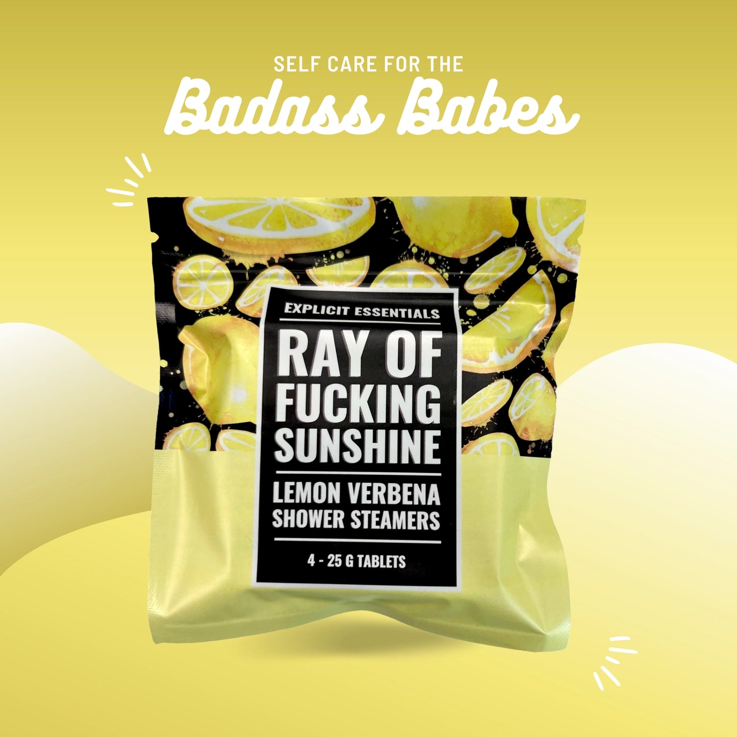 Preorder: Ray of F*cking Sunshine Shower Steamers