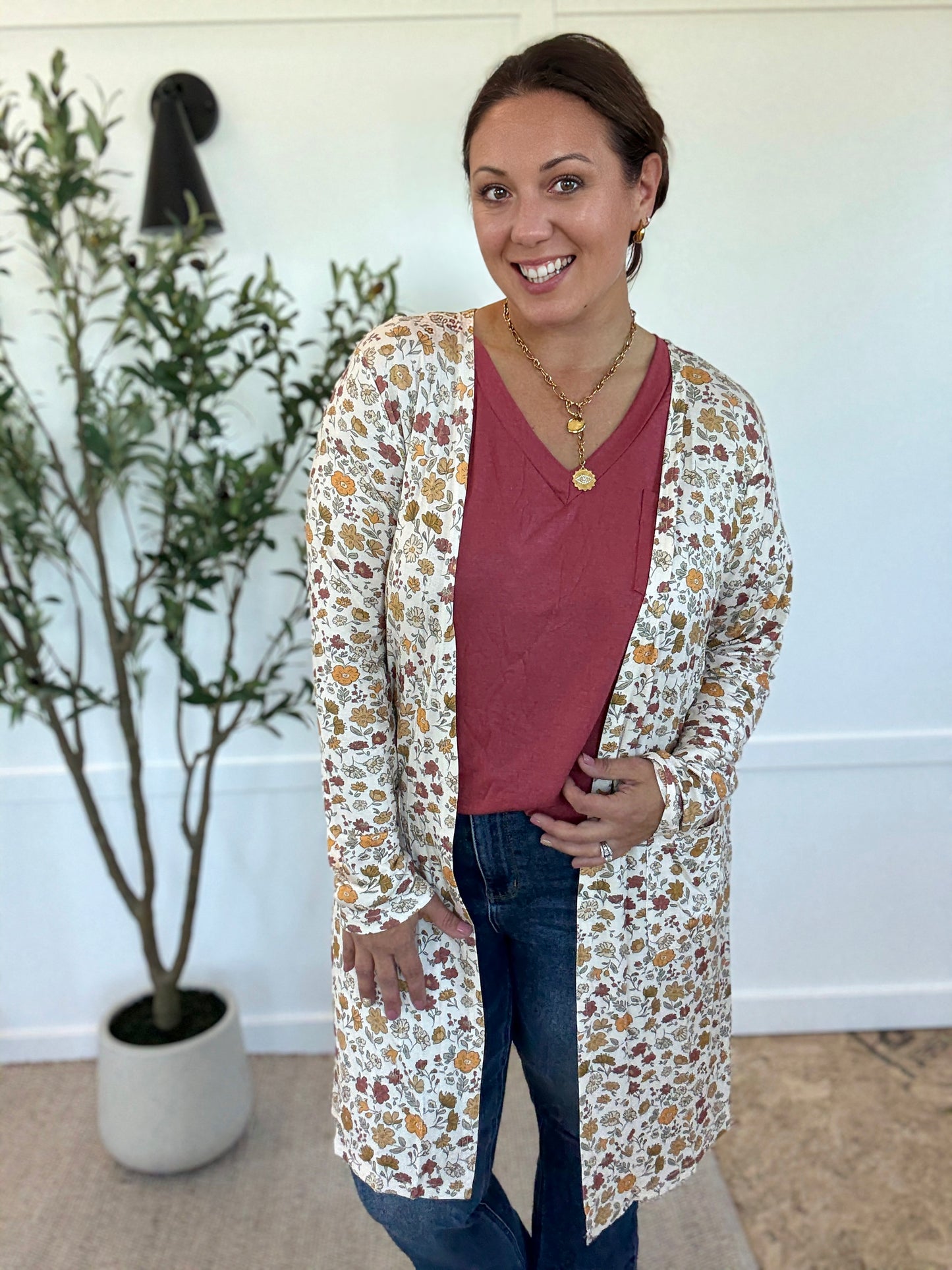 Michelle Mae Sierra Pocket Tops - Terra Cotta