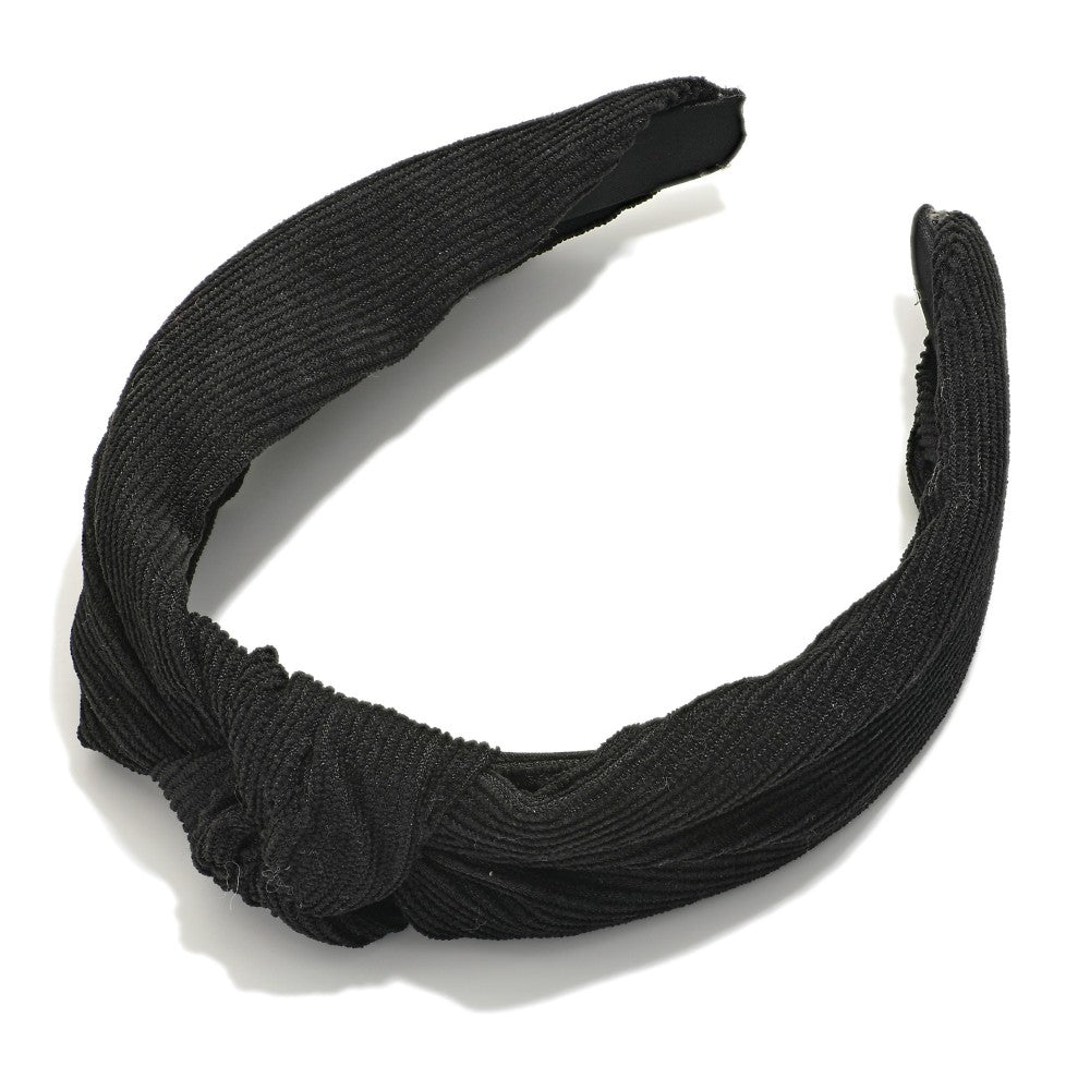 Knotted Corduroy Headband in 5 Colors