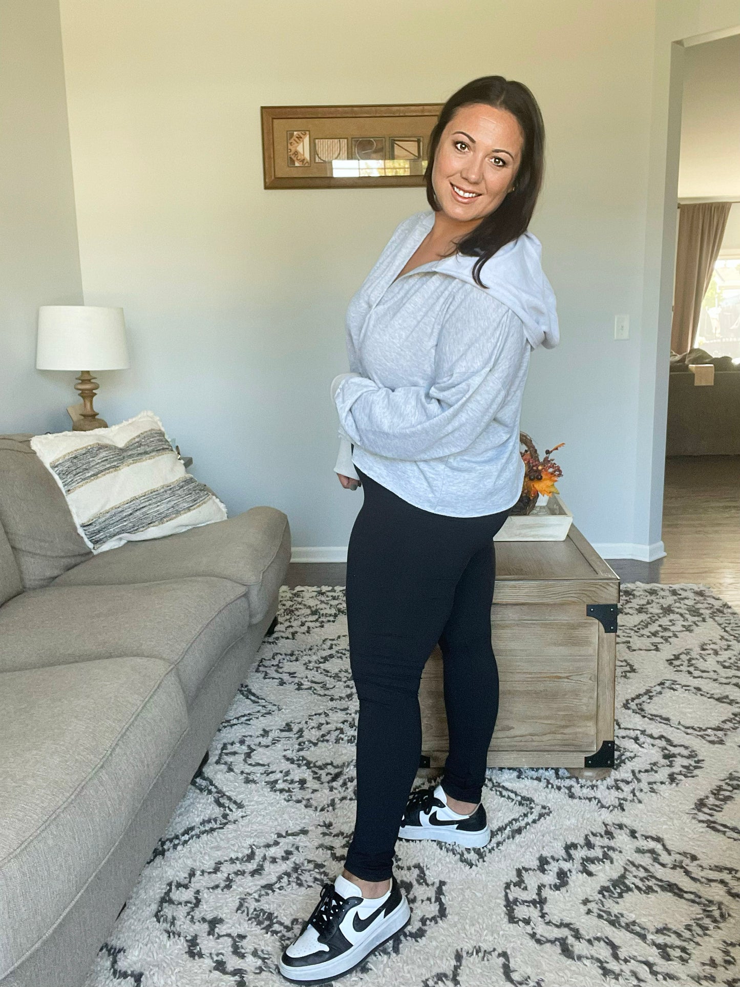 JuliaRose Luxe Full Length Leggings (No Pockets) in Black