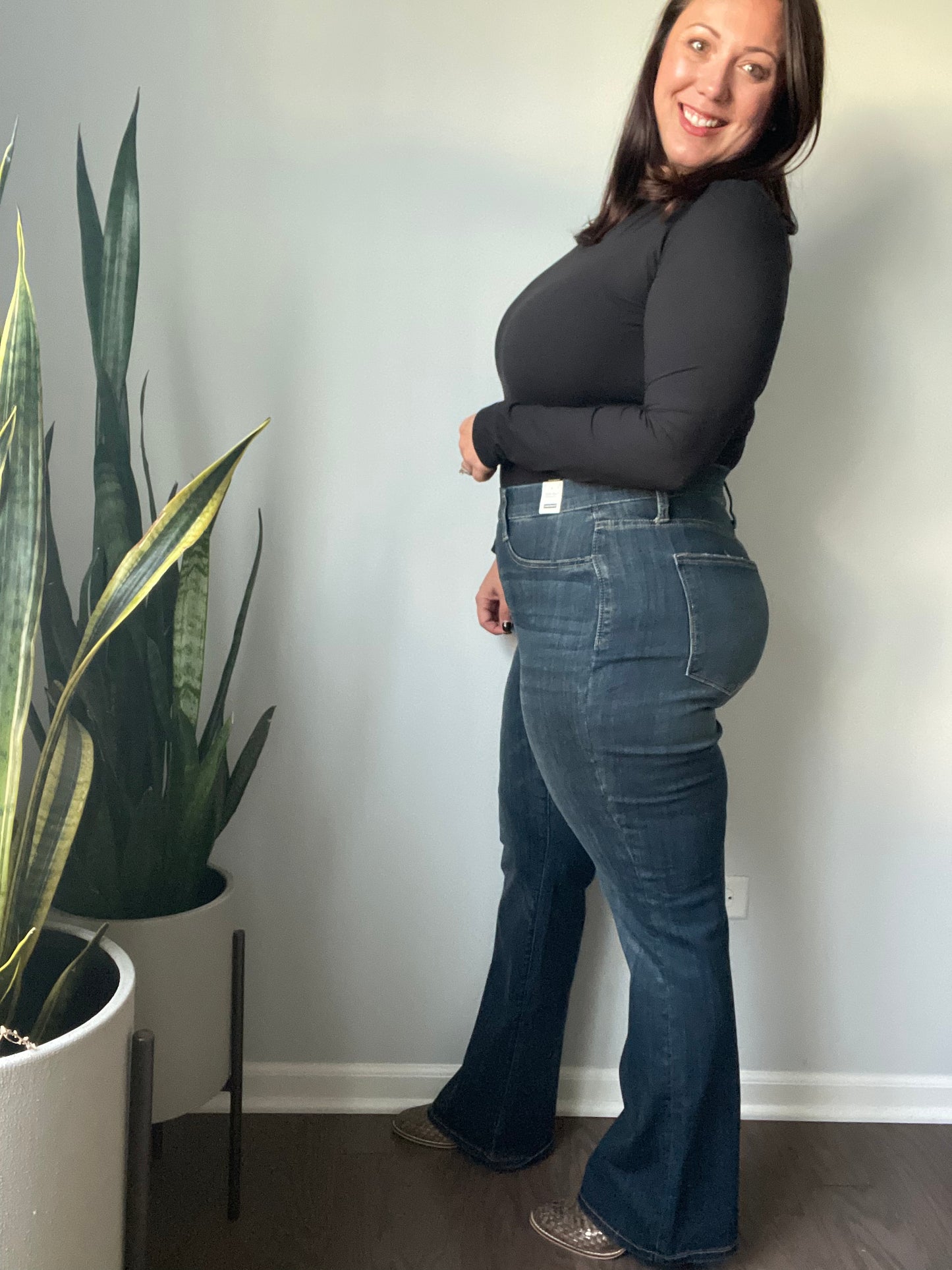 Judy Blue High Rise Pull On Slim Bootcut Jeans