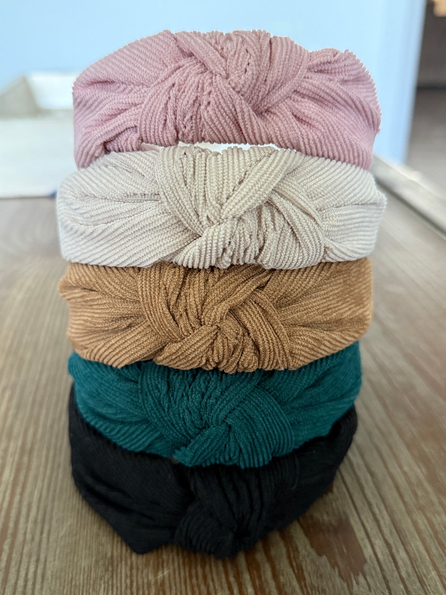 Knotted Corduroy Headband in 5 Colors