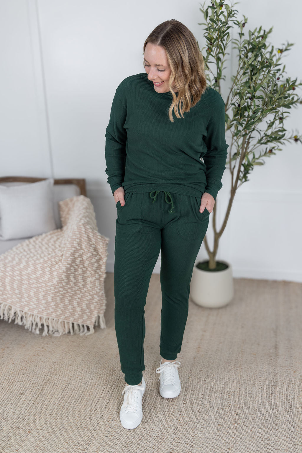 IN STOCK Corrine Joggers - Hunter Green