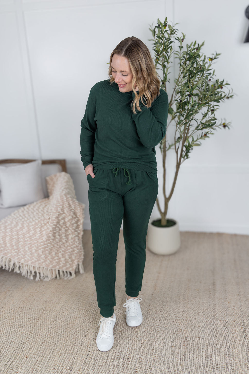 IN STOCK Corrine Joggers - Hunter Green