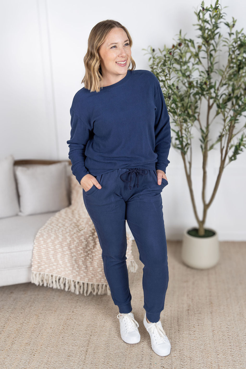 IN STOCK Corrine Joggers - Navy