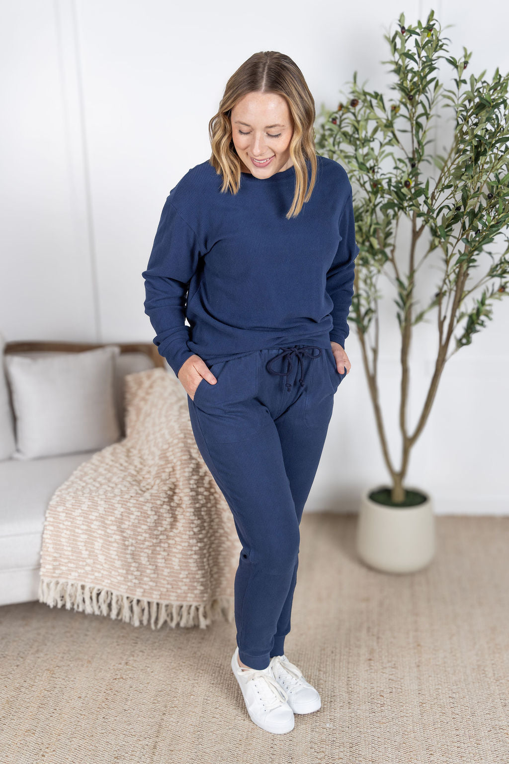 IN STOCK Corrine Joggers - Navy