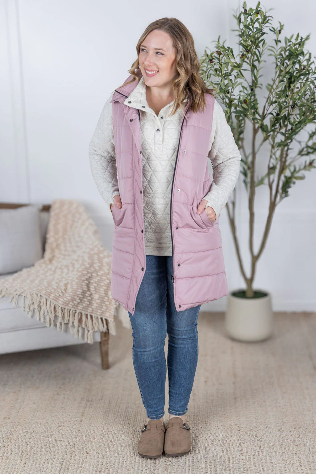 Michelle Mae Harlow Long Vests in Multiple Colors