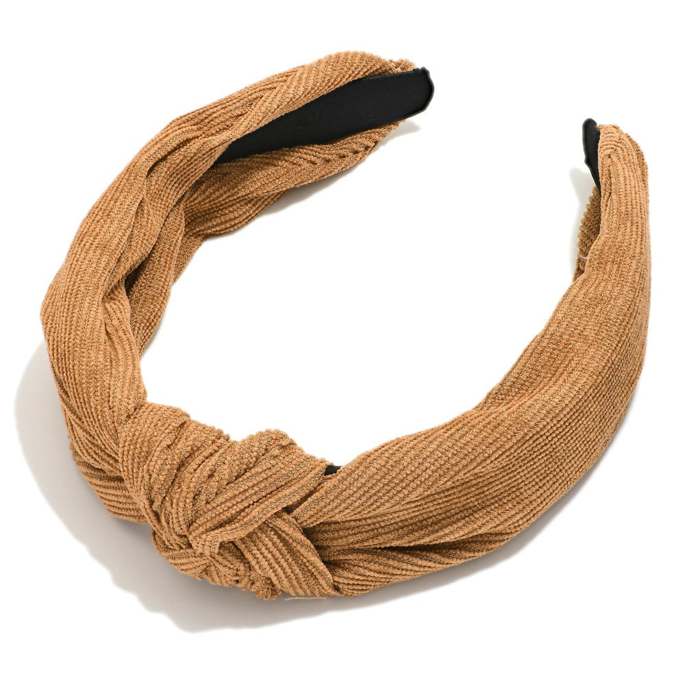 Knotted Corduroy Headband in 5 Colors