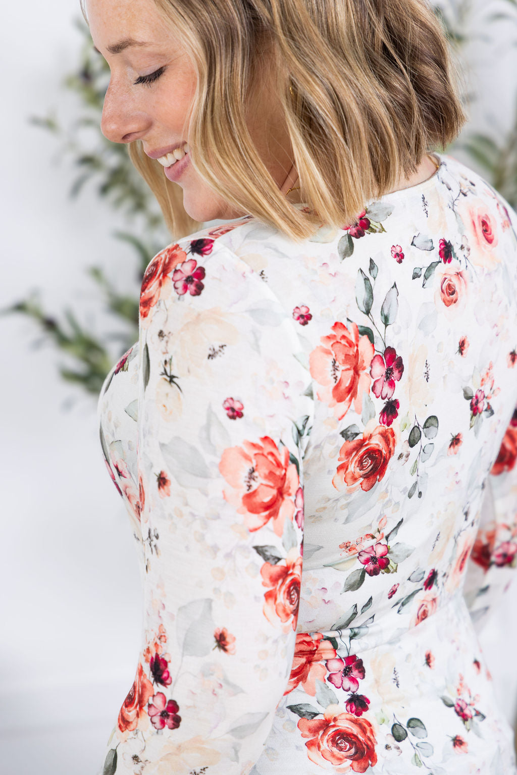 IN STOCK Alyssa Long Sleeve Top - Pink Bloom