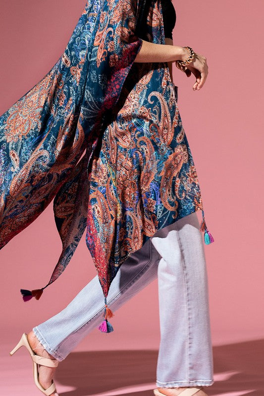 Sopia Paisley Open Front Kimono