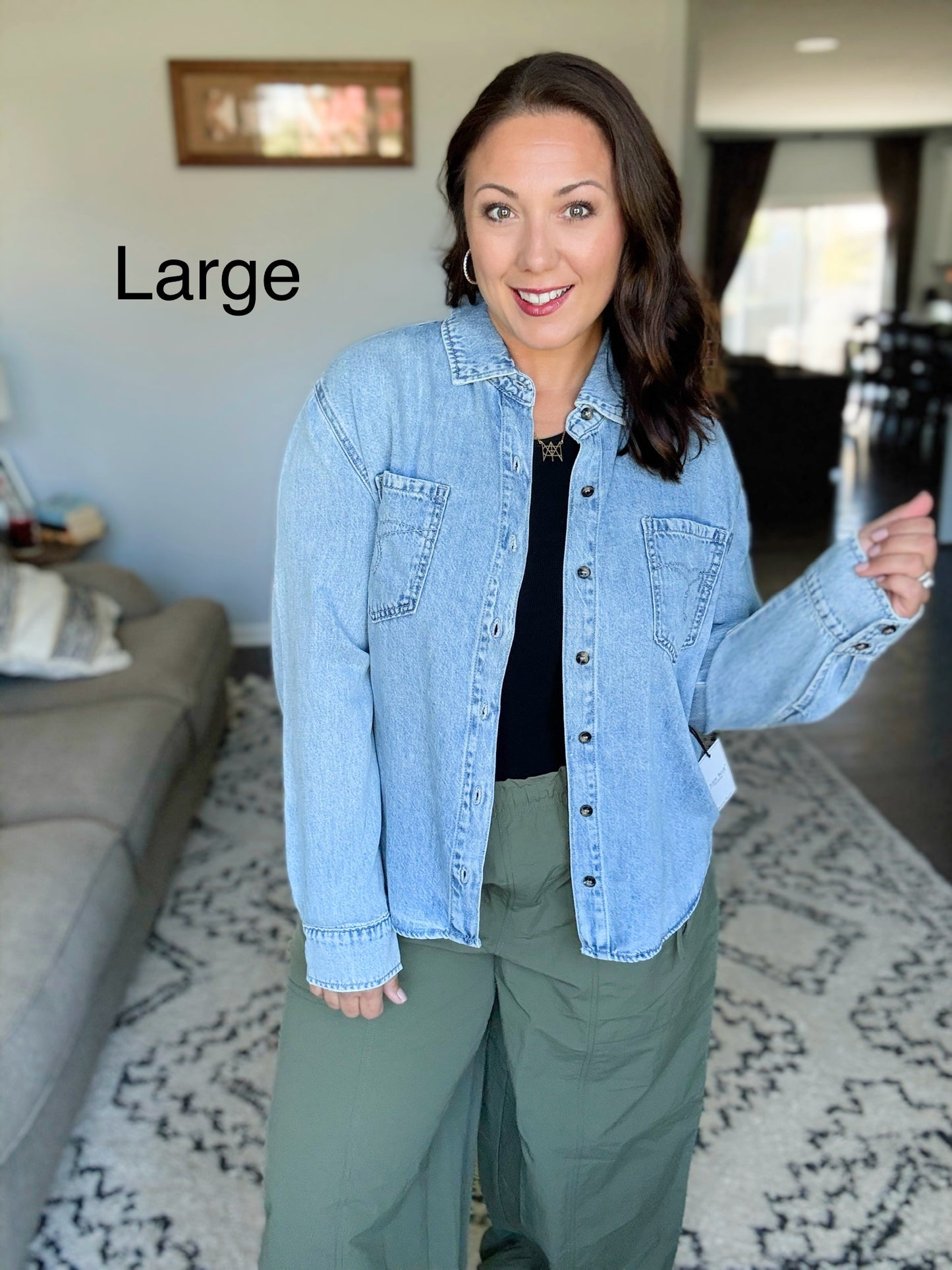 Judy Blue Essential Denim Button Down Shirt