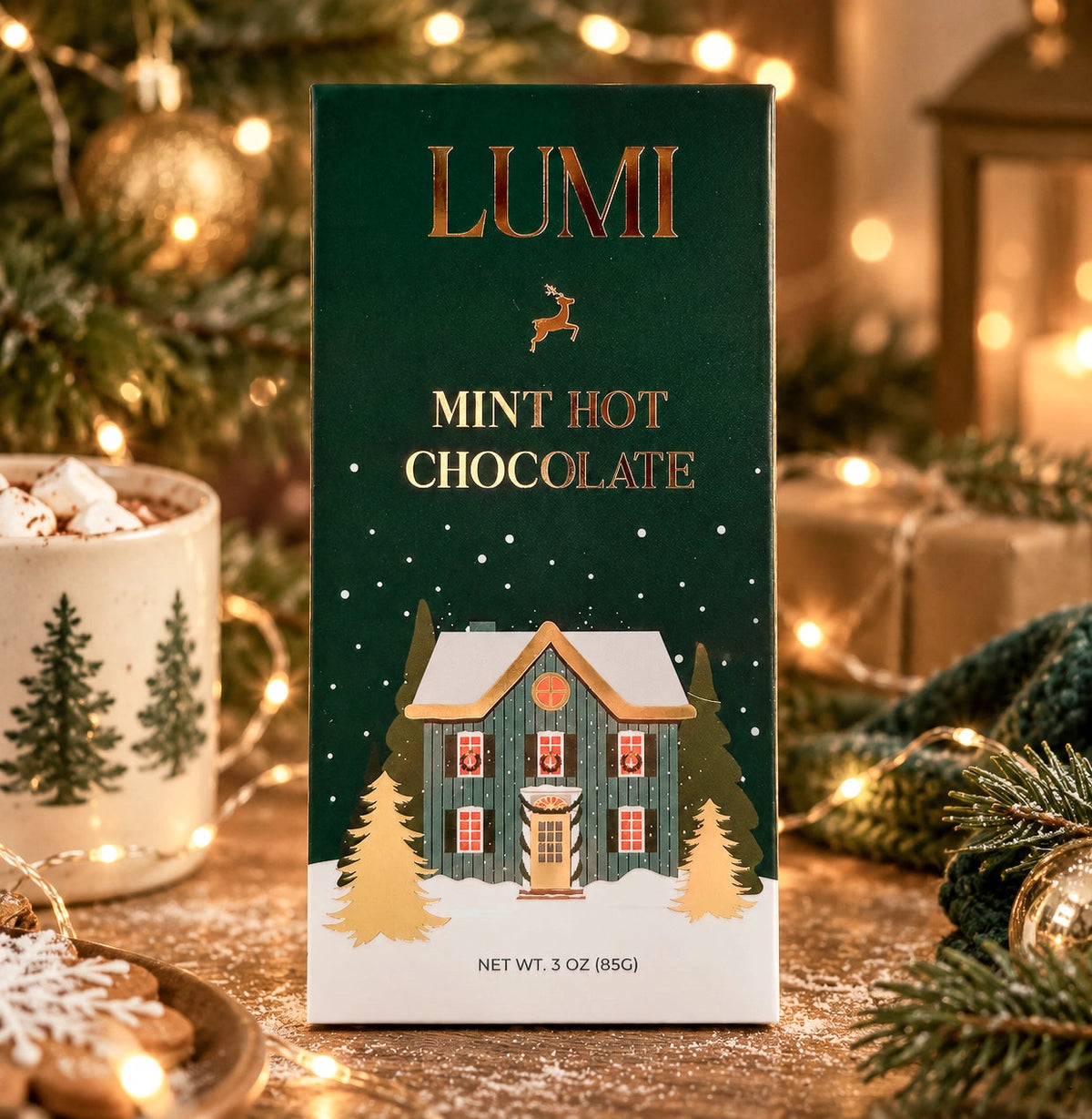 PREORDER Lumi Holiday Mint Hot Chocolate - Winter Village, 3 oz