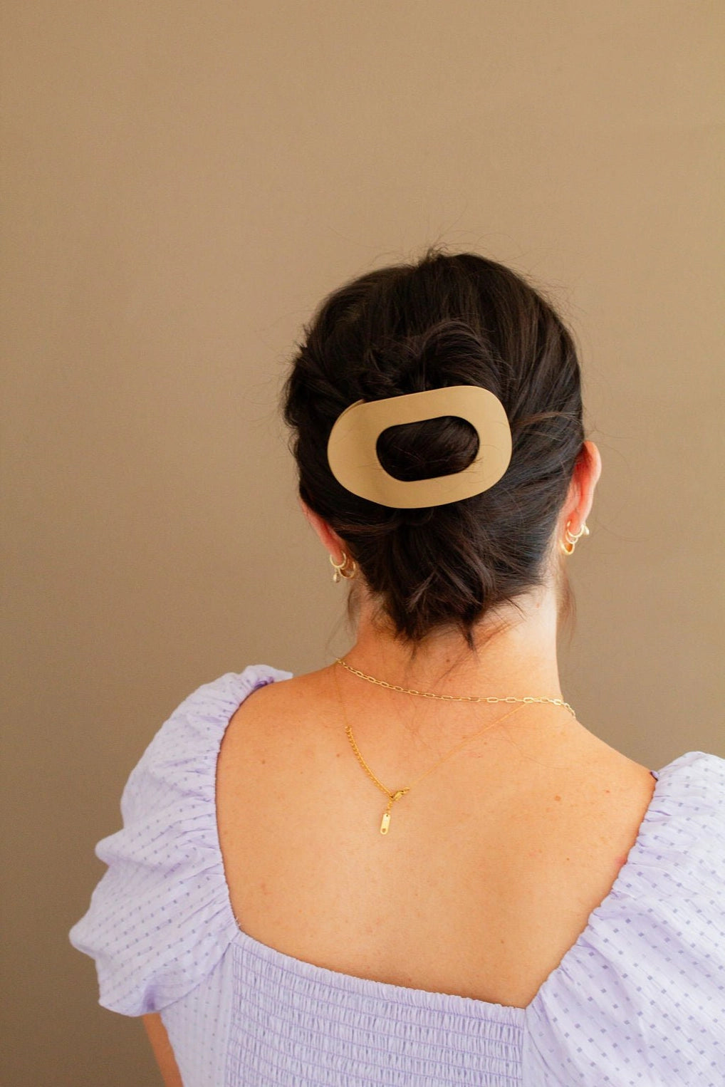 Circle Cutout Flat Claw Clip - 3 options