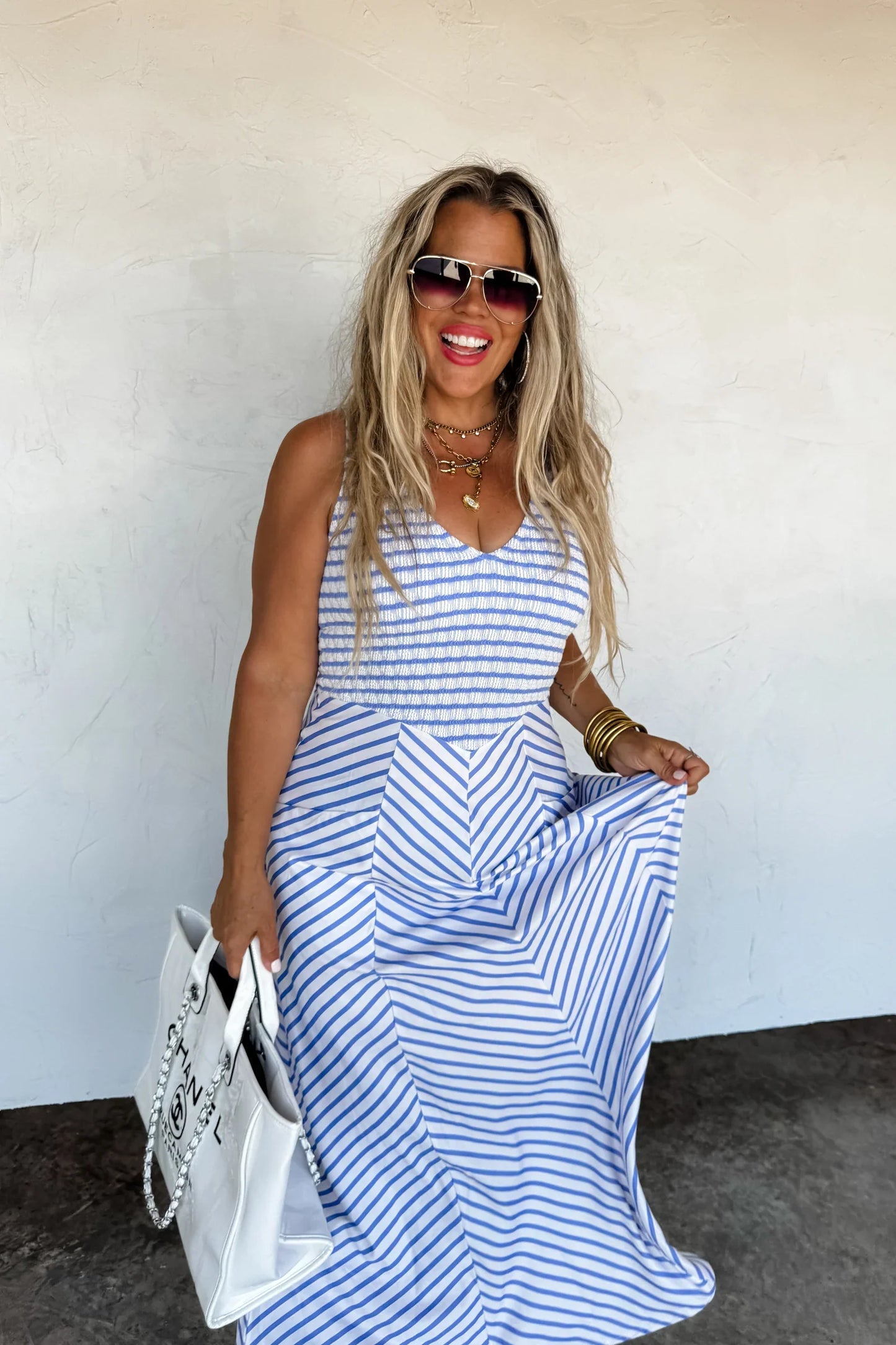 Luciana Stripe Dress