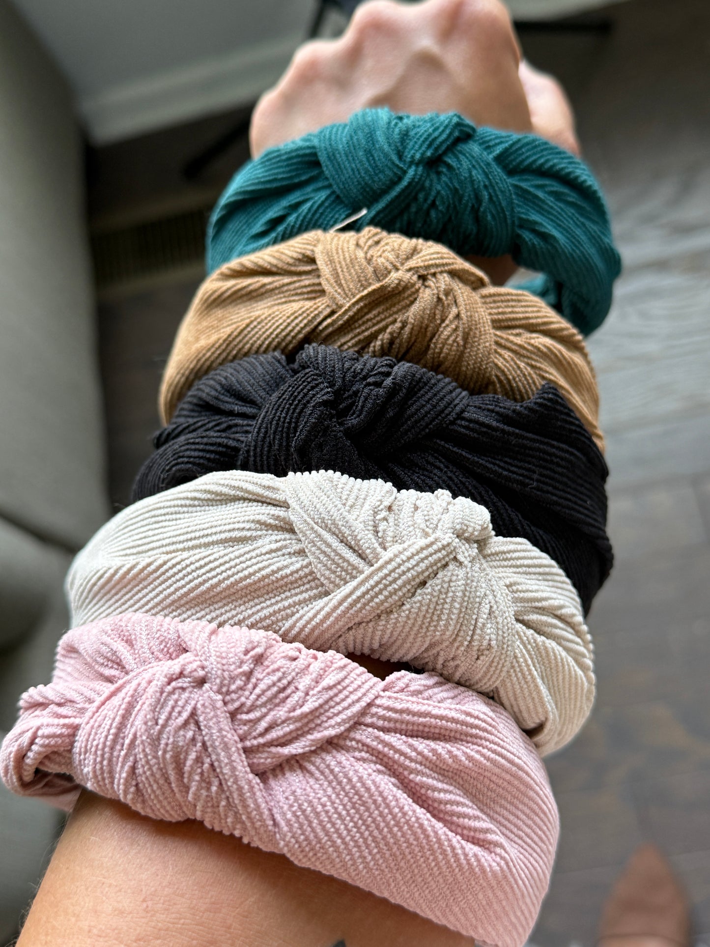 Knotted Corduroy Headband in 5 Colors