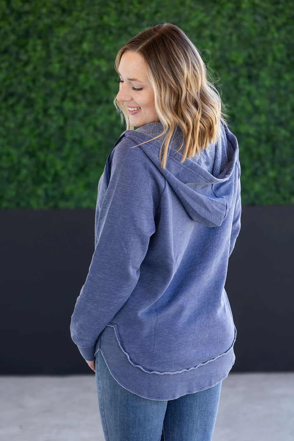 IN STOCK Vintage Wash Beach Hoodie - Nautical Navy
