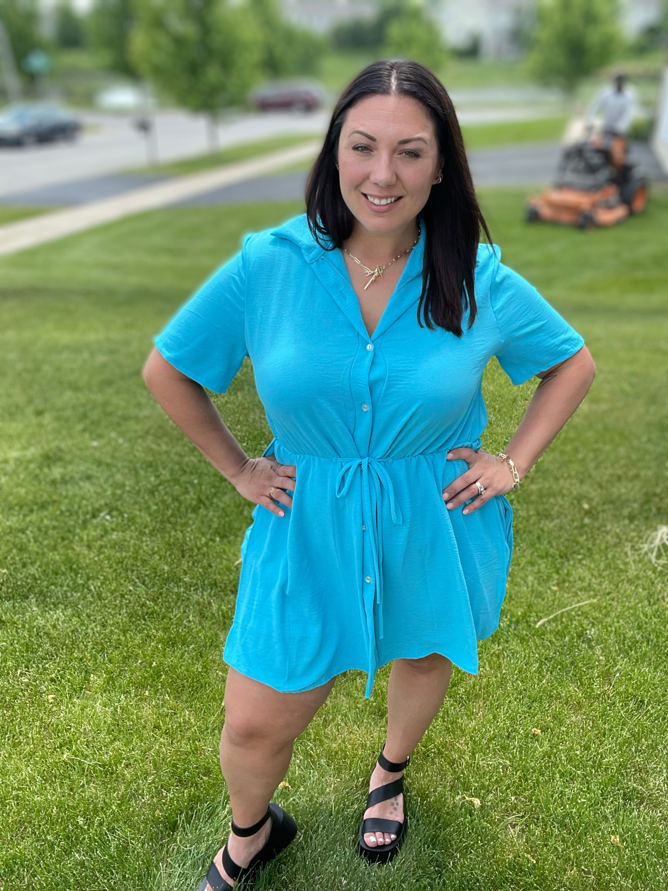dress shirt romper break down the walls denim romper large