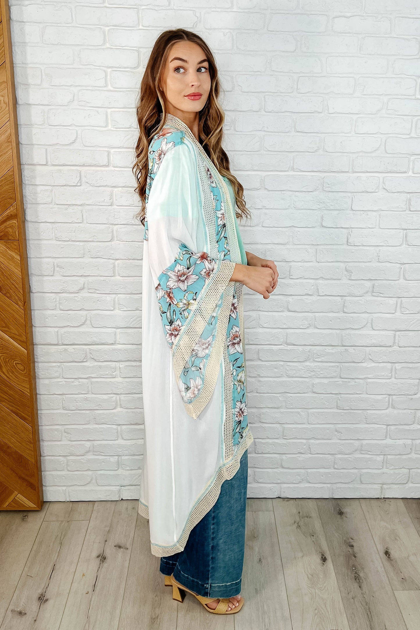 Always Flowing Open Front High Low Kimono
