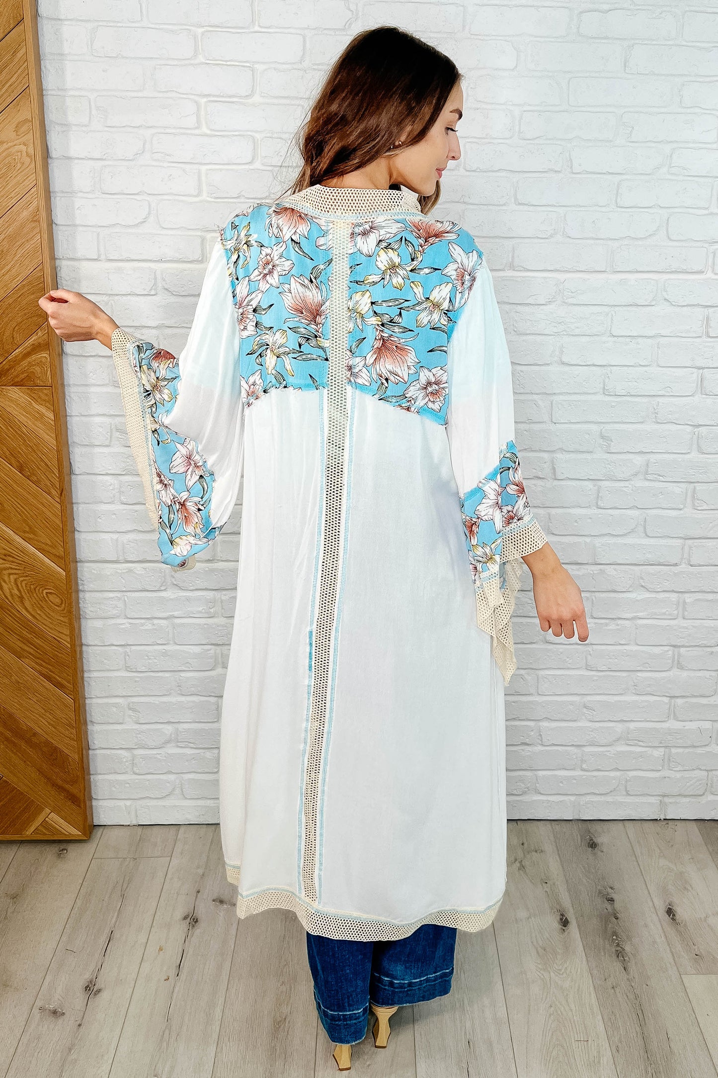 Always Flowing Open Front High Low Kimono