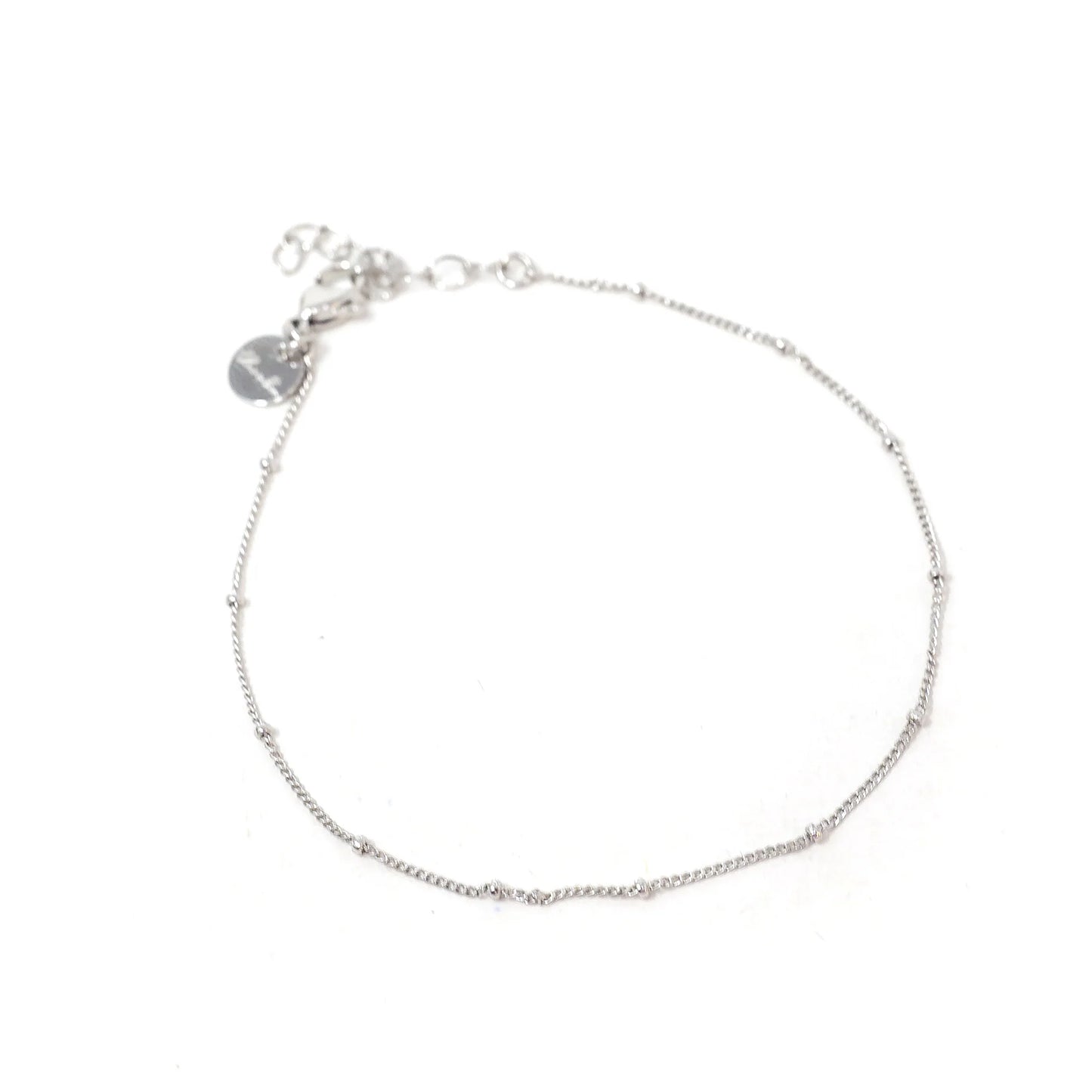 Classic Baby Ball Water Resistant Anklet in Gold or Silver