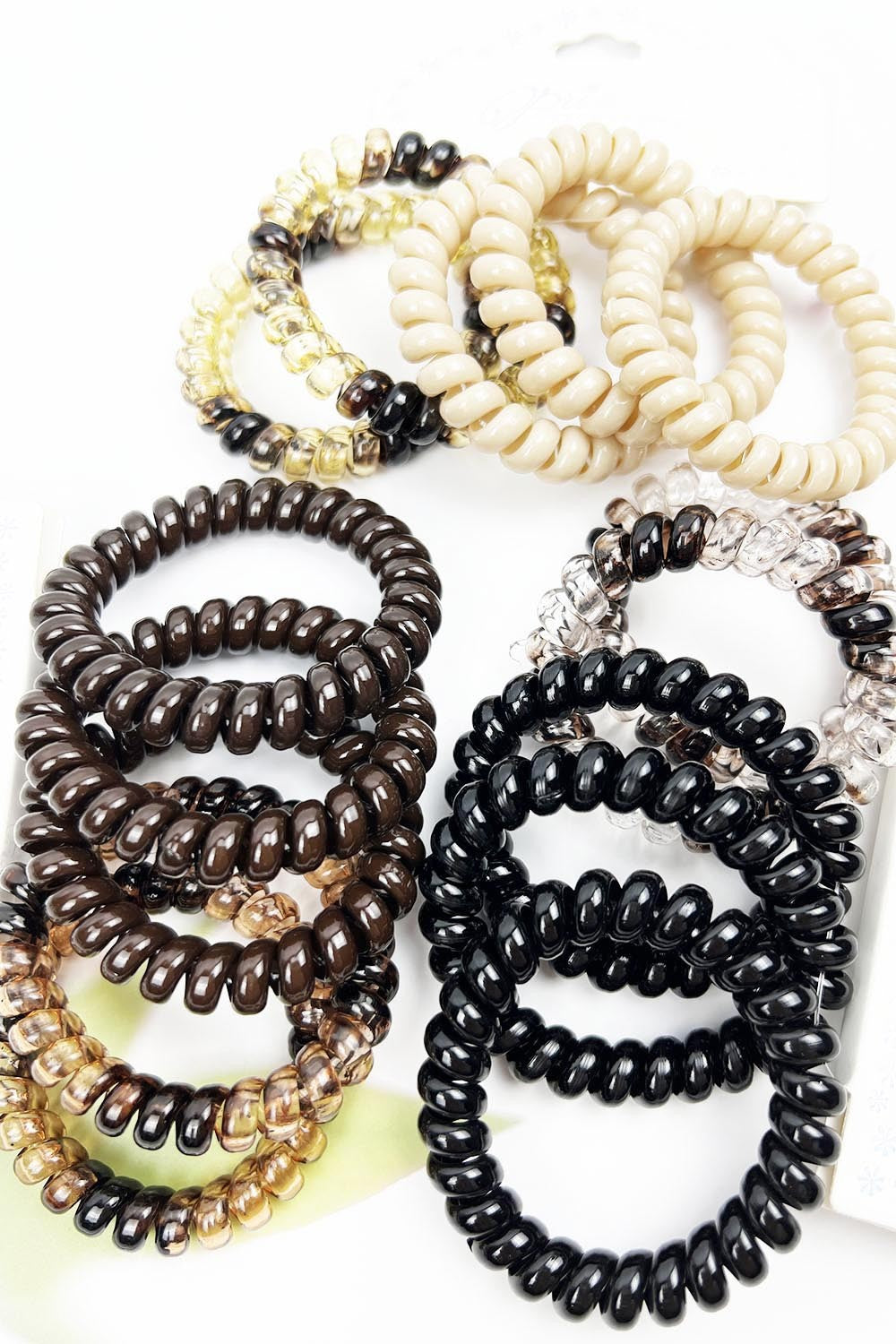 Spiral Elastic Hair Tie Set