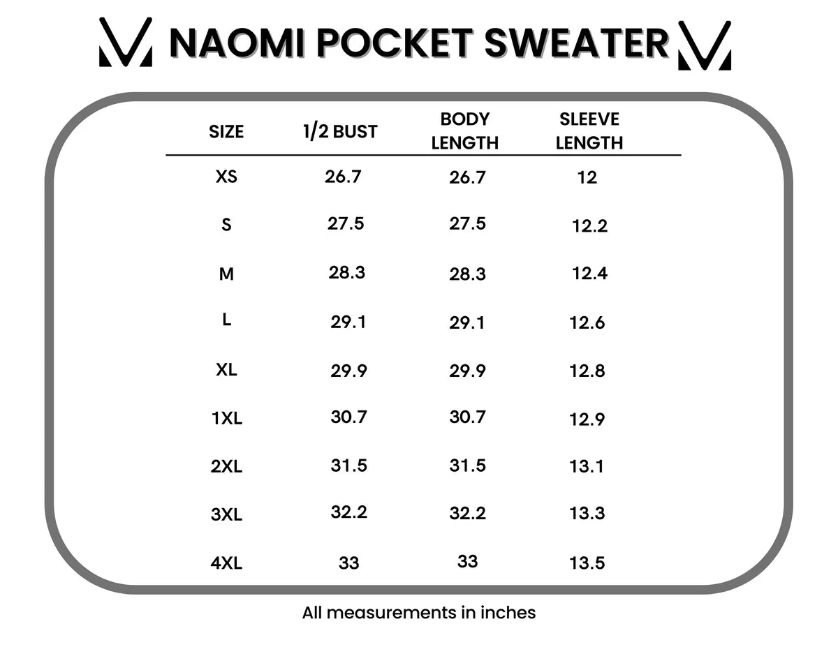 Michelle Mae Naomi Pocket Sweater - Olive