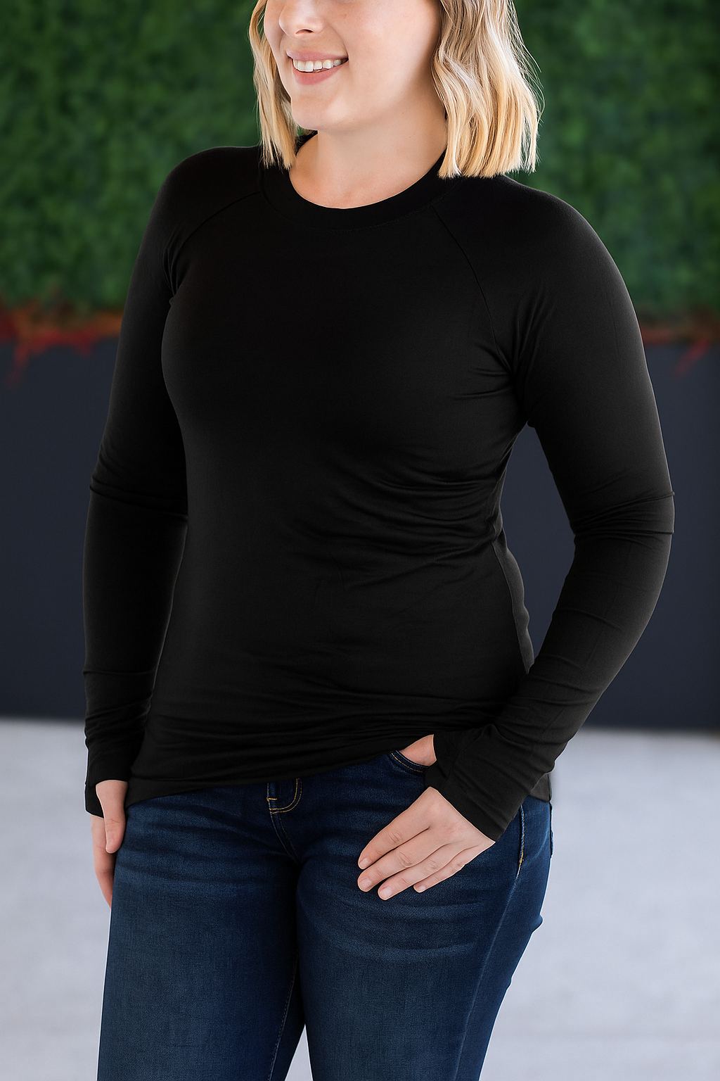 IN STOCK Blair Long Sleeve Top - Black