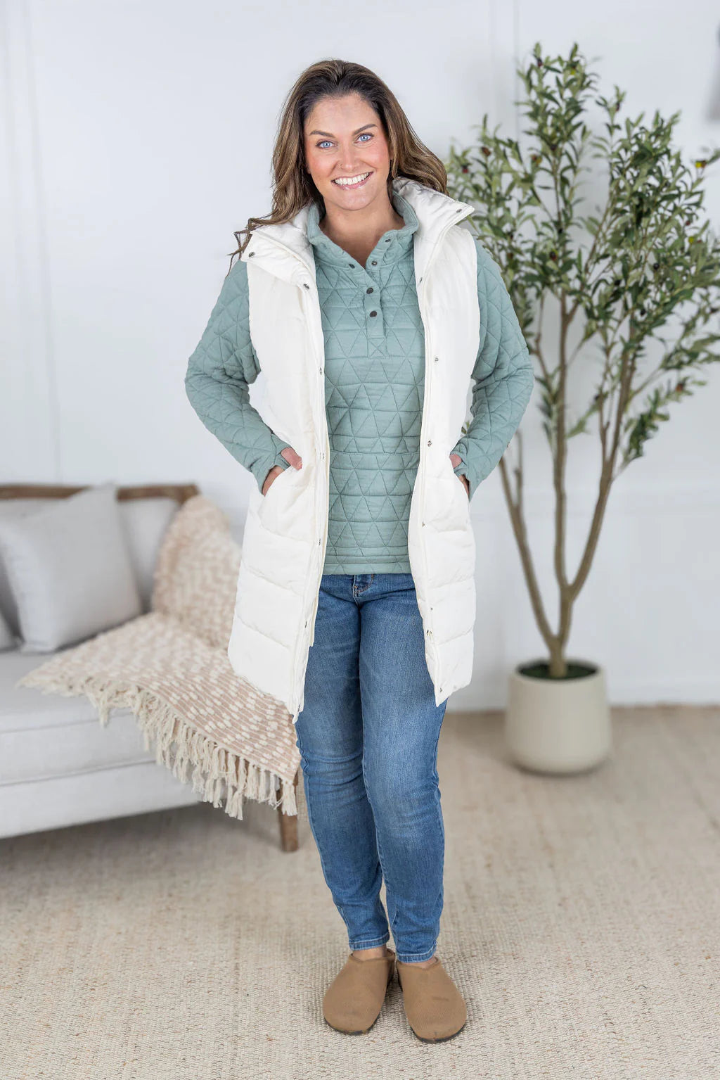 Michelle Mae Harlow Long Vests in Multiple Colors