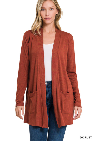 Basic Bae Slouchy Pocket Cardigan in 7 Colors
