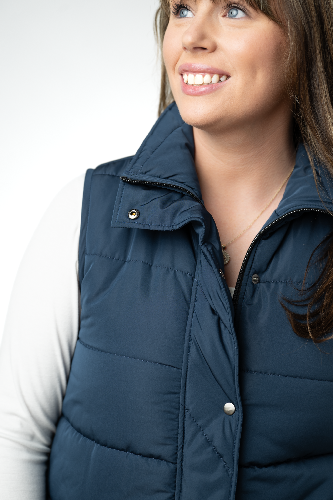 Michelle Mae Harlow Long Vest - Navy