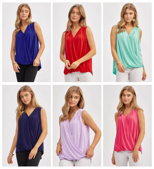 Dear Scarlett Charming Tank Top in 6 Solid Colors