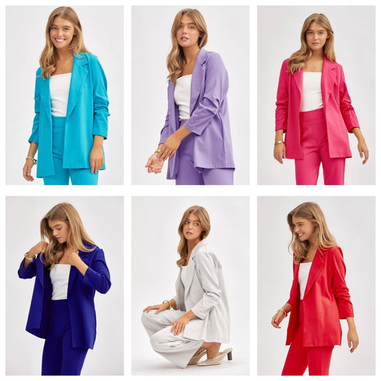 Dear Scarlett Magic 3/4 Blazer in 6 Colors