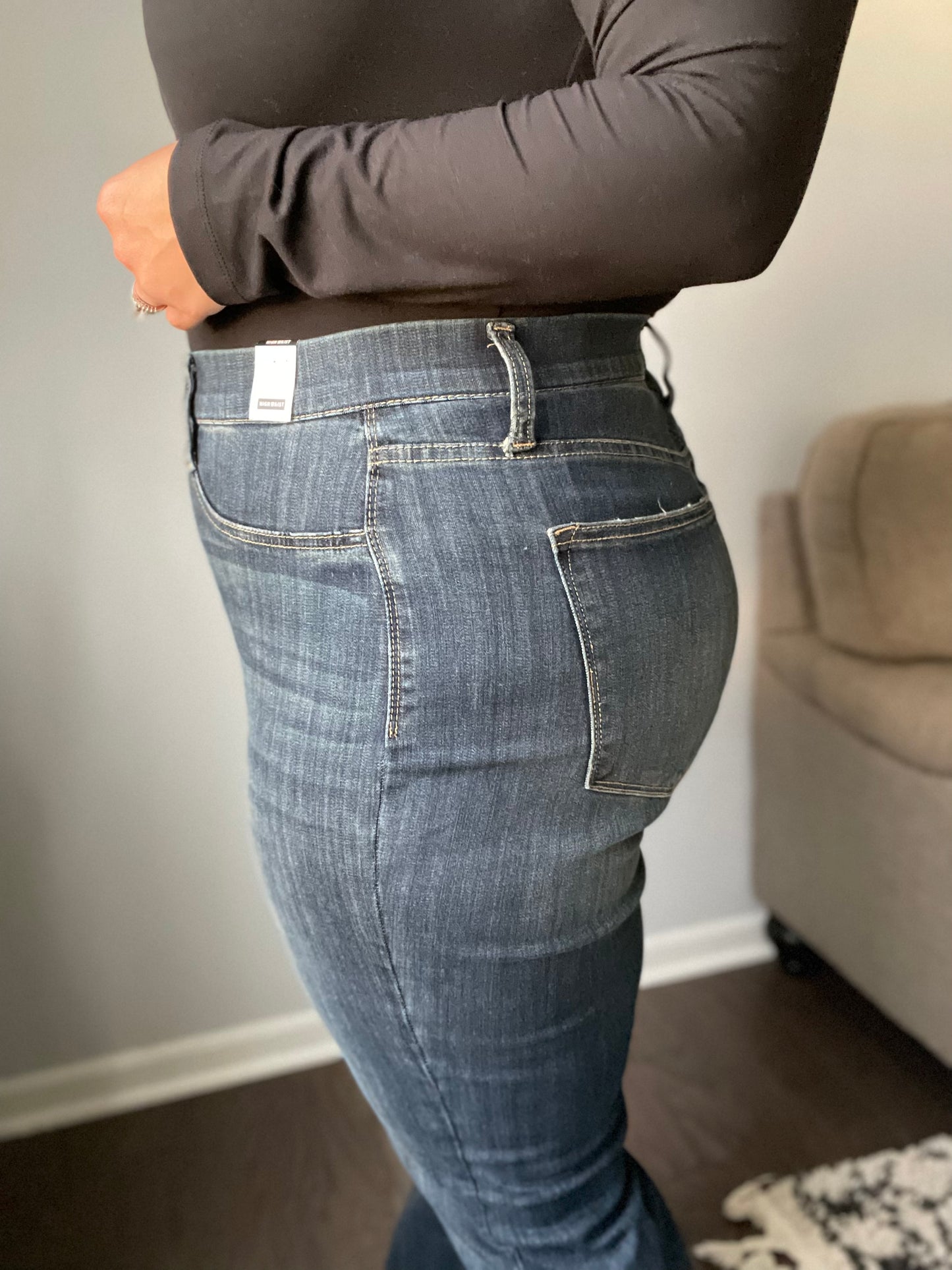 Judy Blue High Rise Pull On Slim Bootcut Jeans