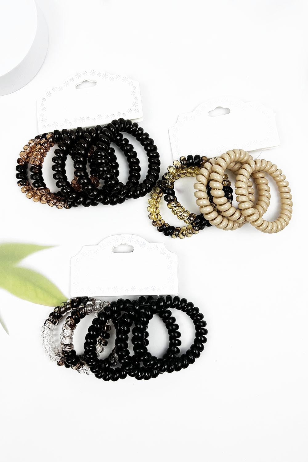 Spiral Elastic Hair Tie Set