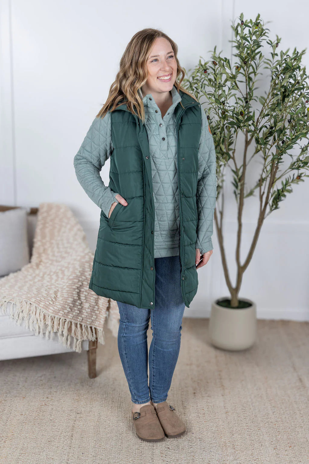 Michelle Mae Harlow Long Vests in Multiple Colors