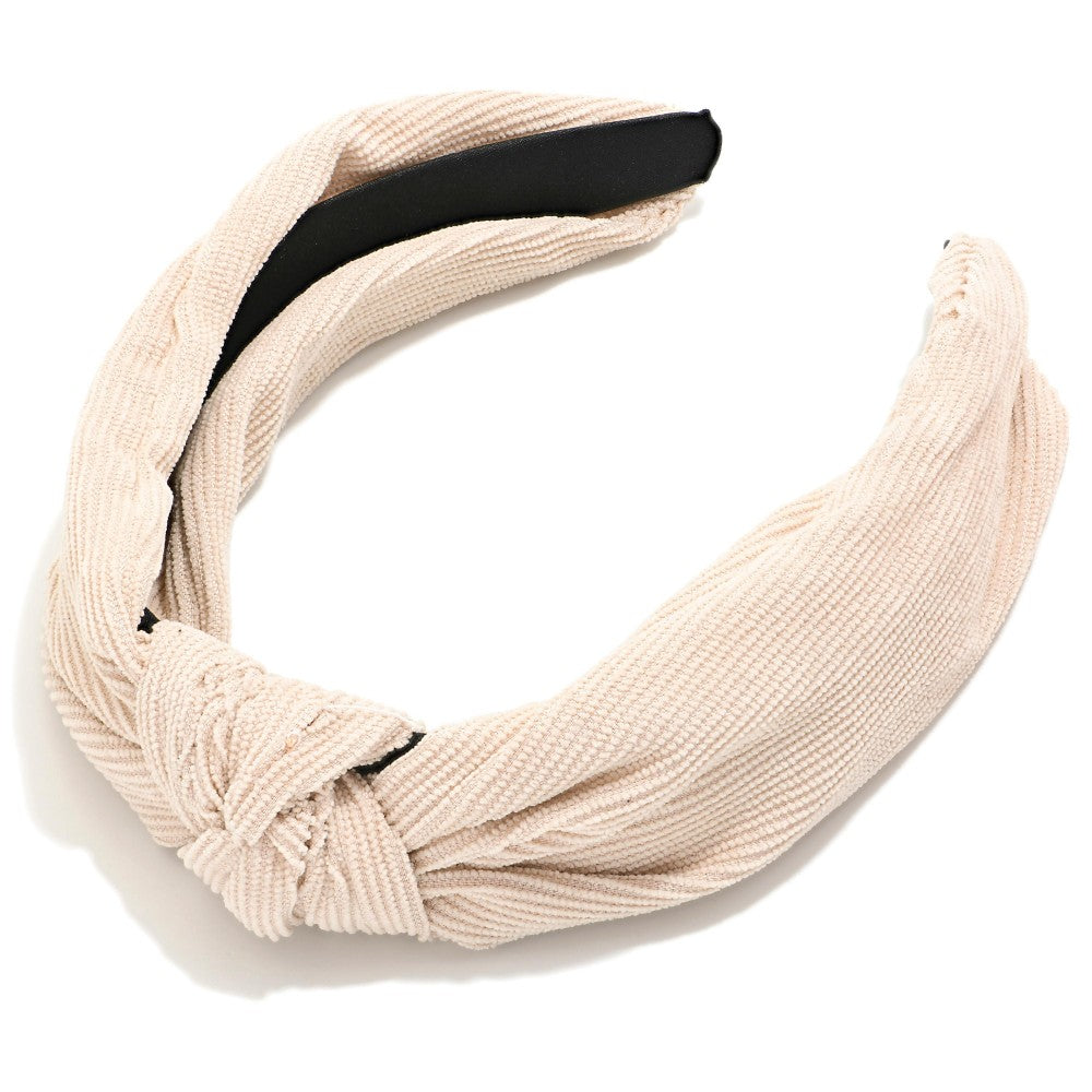 Knotted Corduroy Headband in 5 Colors