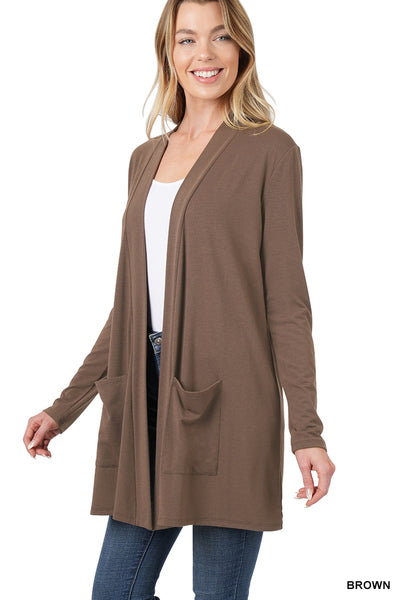 Basic Bae Slouchy Pocket Cardigan in 7 Colors