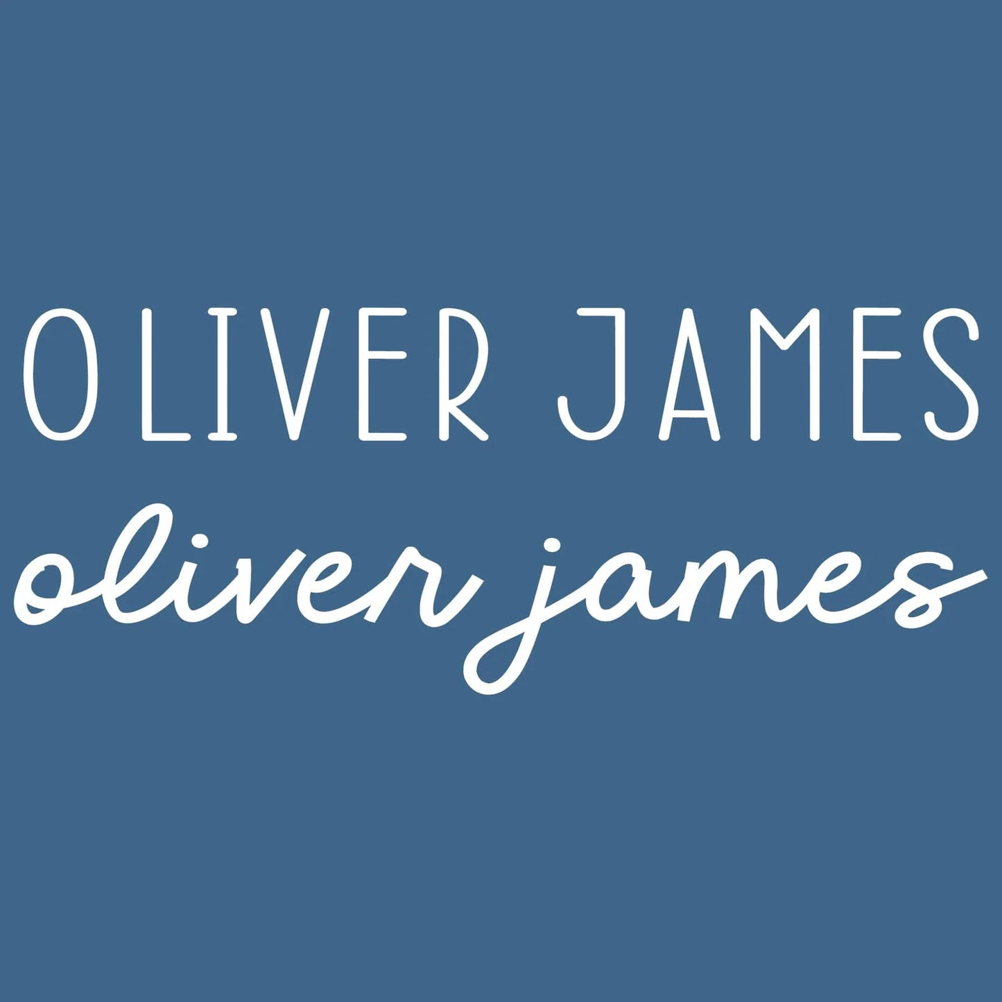 Preorder: Personalized Font Duo Blanket or Swaddle - Style 2